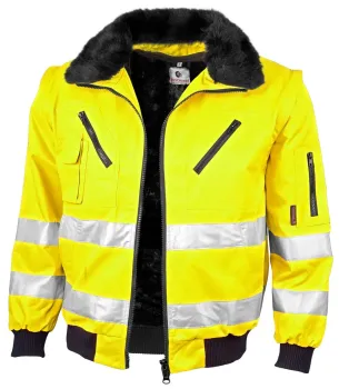 Warnschutz Pilotenjacke Qualitex SIGNAL warngelb